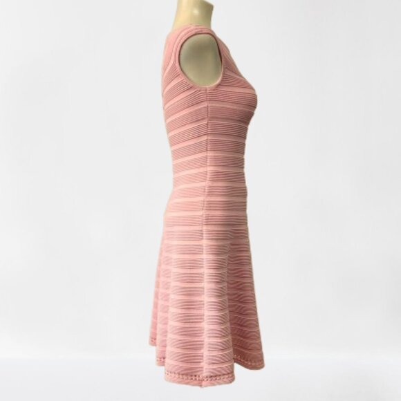 NEW Eliza J Off The Shoulder Fit and Flare Sweater Dress in Pink, Size M - Picture 6 of 16